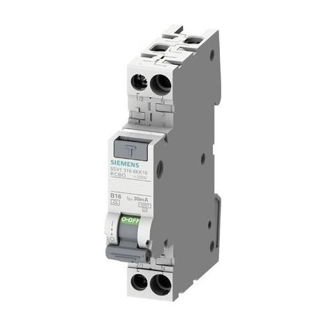 Interruptor diferencial 2P B 6A 0.03A tipo A 6kA 30mA Sentron 5SV1316-6KK06