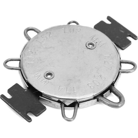 Jauge de bougie d'allumage 0,64‑1,14 mm 0,025‑0,045 po Accessoires moto pour la mesure et le réglage Noir Argent (1/4)