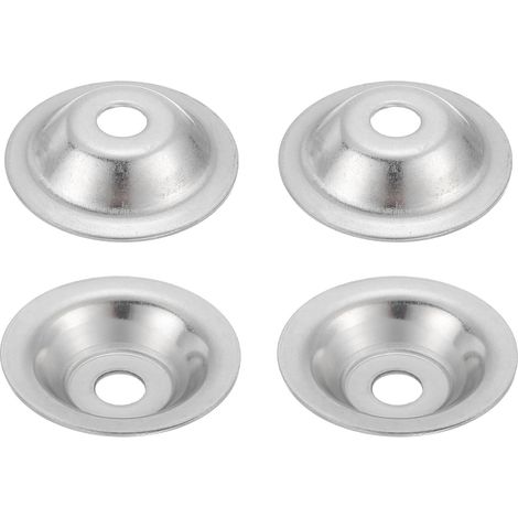 4 Pcs M12 Rondelles Inox 2x60mm Acier Inoxydable 304 Rondelle d'Arbre pour Meuleuse d'Établi, Polisseuse à Brosse Métallique, Argenté (1/5)
