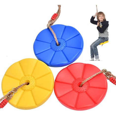 GARRYFIZH Balançoire enfant extérieure plastique corde réglable 150kg – Pour jardin et intérieur (1/5)