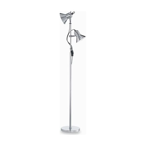 Ideal Lux Polly - 2 Licht Doppel Stehleuchte Chrom, E27 (1/2)