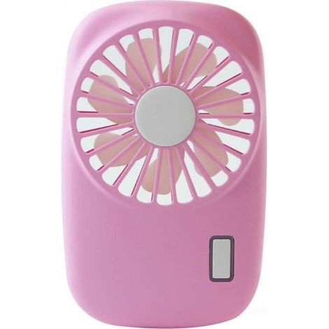 Mini ventilateur portatif, puissant petit ventilateur portable personnel 2 vitesses réglable ventilateur rechargeable USB pour enfants filles femme homme bureau à domicile voyage en plein air (rose) (1/5)