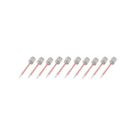 Sacco da 10 ugelli per miscelatori automatici per colla cianoacrilica Loctite 3090 (8203082). 1 unità 1 sacchetto da 10 ugelli.