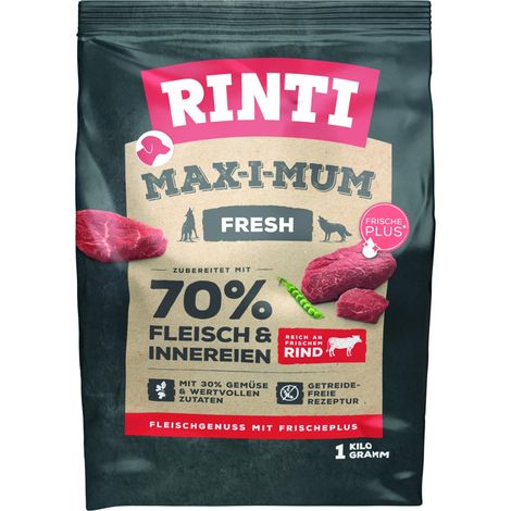 Rinti Max-i-Mum Hundetrockenfutter Adult 1 kg Rind