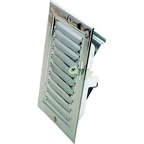 Officine Toffolutti 27740-12 Portina di Ventilazione Inox con Tapparella Rettangolare 120x190 mm