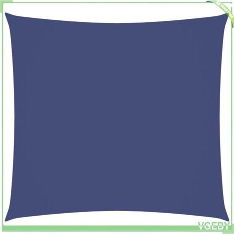 Voile de parasol - FAFEICY - 135524 - Carré 4x4 m - Tissu Oxford PU - Anti-UV - Fixations inox (1/5)