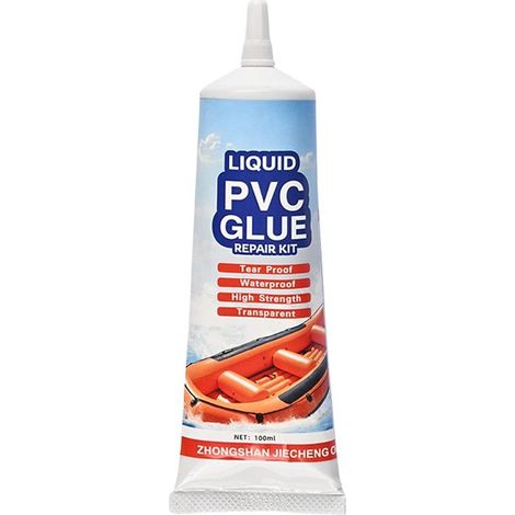 50ml Kit Colle Réparation PVC Waterproof, Mastic Transparent pour Tuyaux, Piscines et Structures Gonflables (1/4)