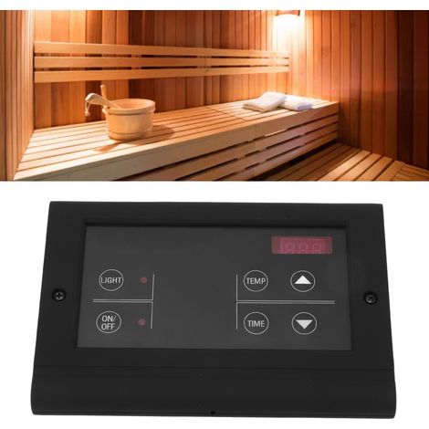Contrôleur de générateur de vapeur pour sauna domestique et commercial, contrôleur de machine à vapeur humide, contrôleur externe pour générateur de vapeur, contrôleur externe noir (1/5)