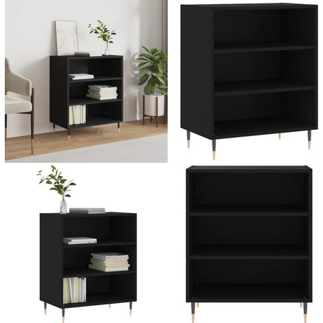 Buffet noir 57x35x70 cm bois d’ingénierie - Buffet Noir - Buffet Design - Armoire De Rangement - Meuble De Rangement - Meuble Cuisine - Home & Living (1/5)