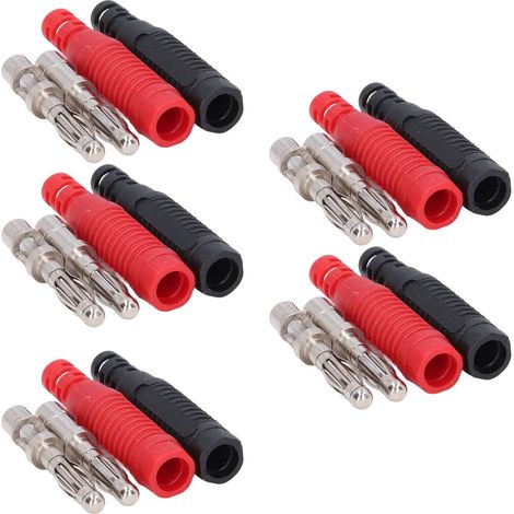 Lot de 5 connecteurs banane mâles isolés pour machines à souder, à monter soi-même. (1/5)