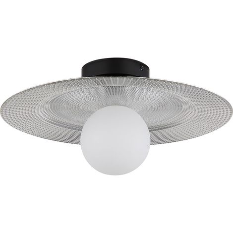 Deckenlampe Deckenleuchte Küchenlampe Retro Wohnzimmerleuchte silber D 33 cm