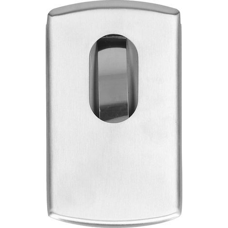 Porte-cartes poussé à la main en acier inoxydable, boîte de rangement pour cartes de crédit et d'identité, usage quotidien et professionnel (1/5)