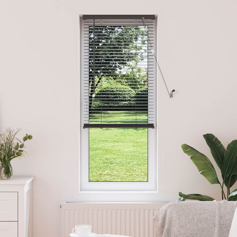 Venetianer Jalousie Silber Grau 150 x 50 cm PVC