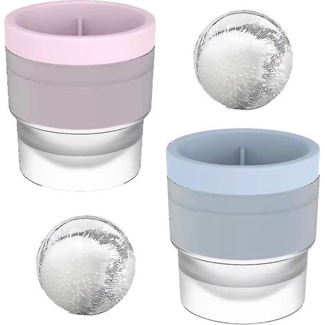 Round Ice Ball Mold, Stackable Slow-Melt Whiskey Ice Maker (1/5)