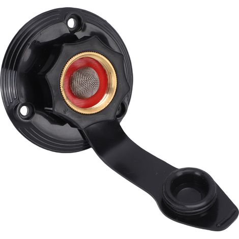 Bride d'entrée d'eau pour camping-car, avec clapet anti-retour, ruban d'étanchéité, connecteur de tuyau pour remplissage d'alimentation en ville, noir (1/5)