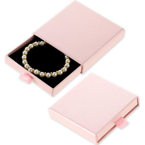 Boîtes à bijoux 5 pièces, boîte à bijoux rose, organisateur de bijoux, petites boîtes cadeaux pour bracelets, boucles d'oreilles, colliers, autres décorations , 10102.5CM (1/5)
