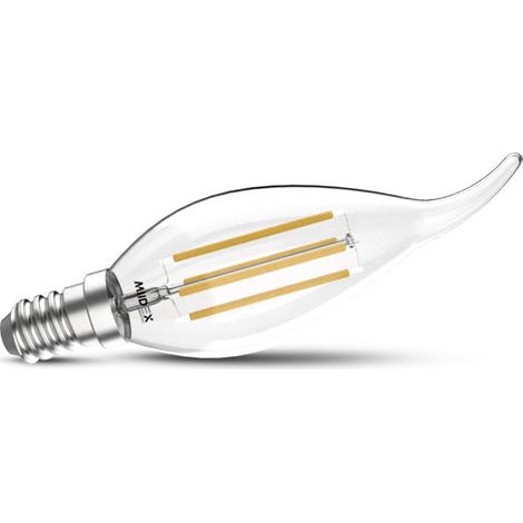 Ampoule LED E14 Filament Coup de vent 4W 4000K Miidex Lighting® (1/2)