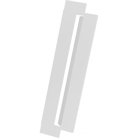 DECOCLIM - Lot de 2 joues latérales en alu blanc taille L - DECOCLIM-23AL9010-JLAT (1/3)
