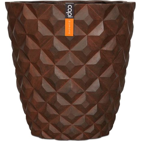 Bac en fibres de verre Int. vase 38x40 cm rouille - dimhaut: H 40 cm - couleur: Marron