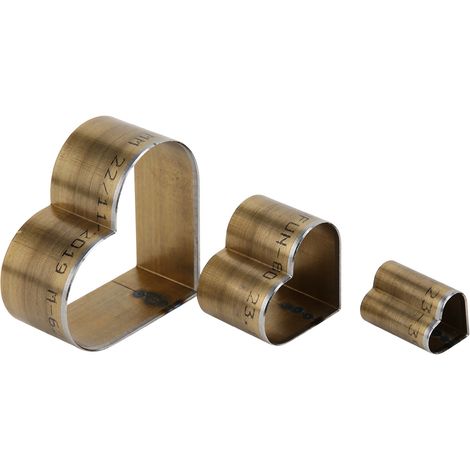Matrice de découpe en acier inoxydable pour cuir, forme cœur, outil de poinçonnage pour projets DIY et artisanat (1/4)