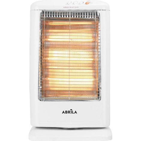 Estufa Elect.candente 1200w Blanco 3pot Oscilante 3elem.antivuelco,asa 55x33x23 Cm (1/3)