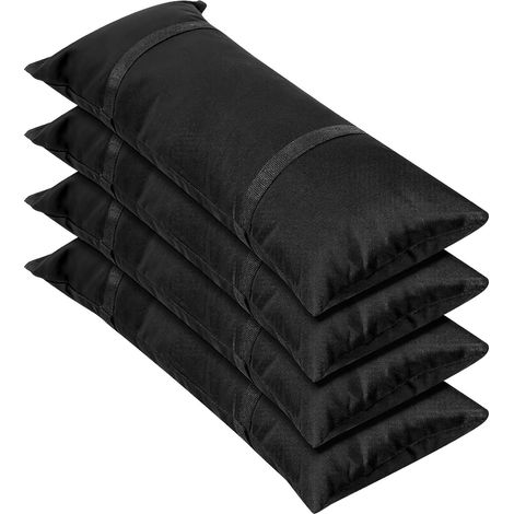 Lot de 4 Sacs de Sable Remplissables, Sacs de Lestage 25 kg pour Parasol Sacs de Poids en Tissu Oxford avec Poignée pour Pied de Parasol, Tonnelle, Trampoline, Tente, Jardin et Terrasse (1/5)