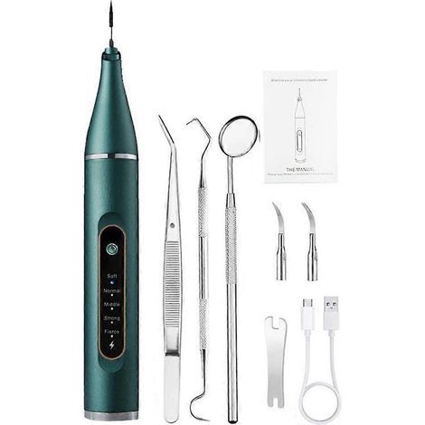 Brosse à dents ultrasonique, brosse à dents électrique portable, nettoyage et rinçage des dents, élimination des taches jaunes et noires. (1/5)