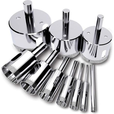 11-teiliges Edelstahl-Kreissägescheiben-Set, Mini-Scheibensägenbohrer, Drehwerkzeugbohrer (1/5)
