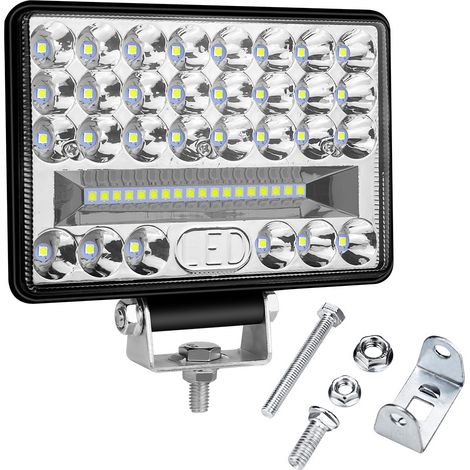 LED-Arbeitsscheinwerfer, 5-Zoll-Hochleistungs-LED-Scheinwerfer, wasserdichte 12V-24V-Nebelscheinwerfer, geeignet für LKWs, ATVs, UTVs, 4x4s und SUVs (1 Stück pro Packung)
