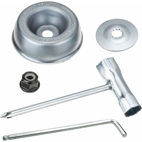 Klingenadapter-Set – Für Rückentragbare Freischneider und Trimmer – Kompatibel mit den Modellen FS55 bis FS250 – 5-teilig (1/5)