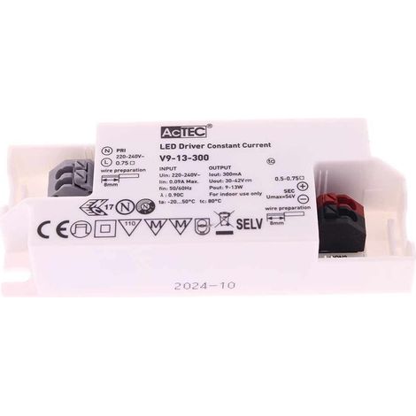 Led Driver CC Corrente Costante 300mA 30V-42VDC Per Alimentare Led Max 13W