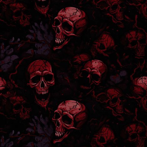 Tela Oxford decorativa para exteriores - Motivo de calavera I DX4961 (1/5)