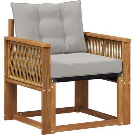 Maison Exclusive - Outdoor-Sofa Massivholz Akazie Natur