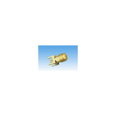 SMA female vertical plug-in board base (antenna connector) with internal female thread M6, which means 6mm diameter.