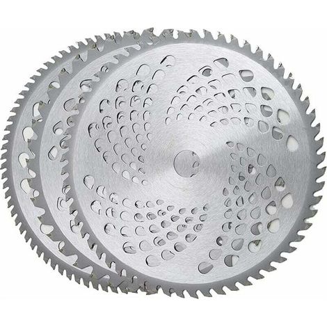 Lame de débroussailleuse en alliage de carbure de 25,4 cm pour désherbeur, 3 lames de désherbage Lame de coupe-herbe Lame de scie circulaire Lame de débroussailleuse 40T, 60T, 80T (1/4)