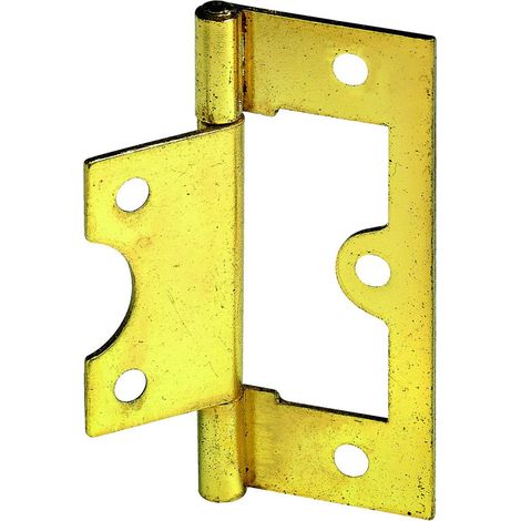Hettich Lamellentürscharnier vermessingt, 63 x 25 mm Lamellentürscharnier