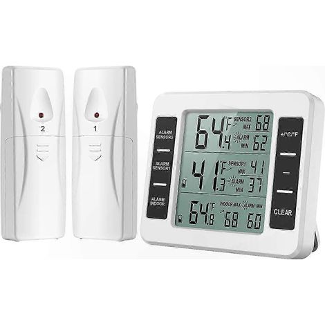 Digitales Thermometer für Kühlschrank und Gefrierschrank, präzise Temperaturregelung (1/2)