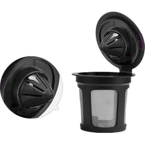 Filtre À Café Réutilisable - Maille En Acier Inoxydable - Pour Tasses Uniques Et Expresso - 51 X 47 X 37 Mm - 1 Pièce (1/5)