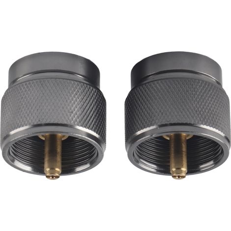 2Adaptateur de vanne de remplissage de gaz G3/4 DN20 FNPT, 2 pièces, convertisseur pour bouteilles plates de réchaud de camping extérieur. (1/5)