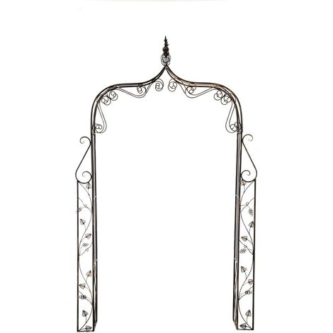 CLP – Arche de jardin en métal robuste – Hauteur 2m – Largeur 1m – Résistante aux intempéries – Installation rapide