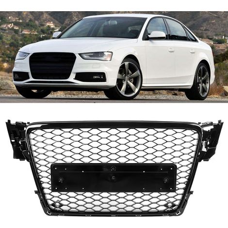 Calandre avant style RS4, grille de capot sport en maille, compatible avec A4/S4 B8 2009-2012 (1/5)