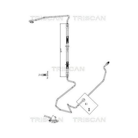 Tuyau hydraulique, direction TRISCAN 8516 27004 VOLVO 8671397 9209711 9492786