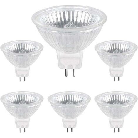 Ampoule Halogene GU5.3 50W 12V, 800lm Blanc Chaud 2700K Dimmable, Ampoule Spot Halogène MR16, pack de 6 (1/5)