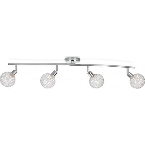 PHILIPS SPOT LIGHT NET 4 LUCE A MURO CROMATO IN METALLO 4xG9 - 4X28w (1/2)