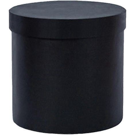Boîte cadeau pour fleurs, emballage pour bouquet de fleurs, carton, seau rond à fleurs-14x14cm-Black (1/2)