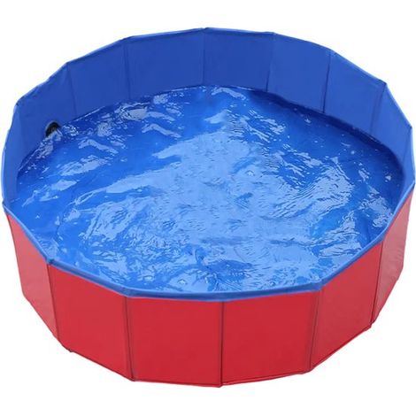 Piscine pour animaux Longziming – Piscine hors sol 80 x 80 x 20 cm – Piscine et baignoire pour chiens (1/5)