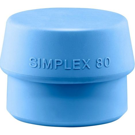 Schonhammerkopf SIMPLEX Kopf-D.80mm TPE-soft blau weich HALDER