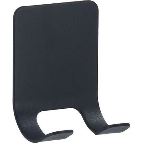 Porta rasoio per doccia, confezione da 6, porta rasoio per barba, gancio da parete, porta rasoio autoadesivo in acciaio inossidabile, gancio nero (1/4)