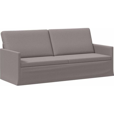 Divano a 3 posti Tortora 190 x 81 x 82 cm Tessuto vidaXL (1/5)