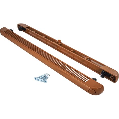 Aérateur de fenêtre manuel F Vent 2500 clip chêne doré (1/3)